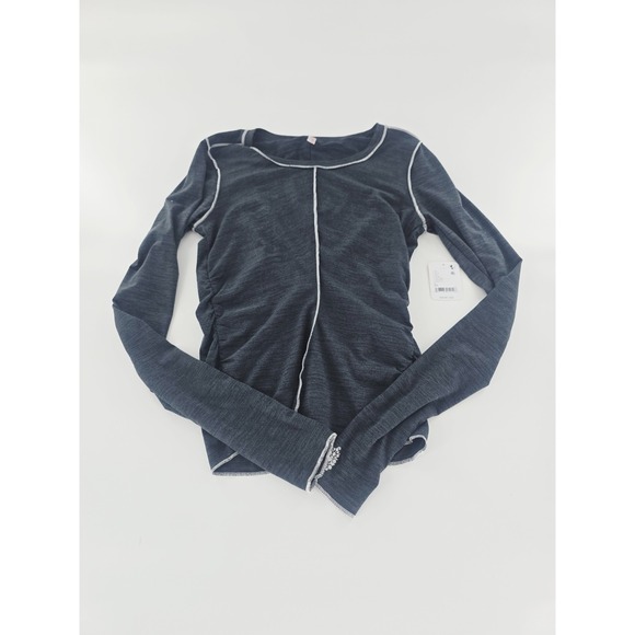 Free People Tops - Free People FP Movement Right On Run Long Sleeve Shirt Black Size XSmall XS